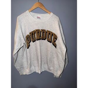 Vintage Ramblers Purdue Boilermakers Heavyweight Crewneck Sweatshirt XL Grey
